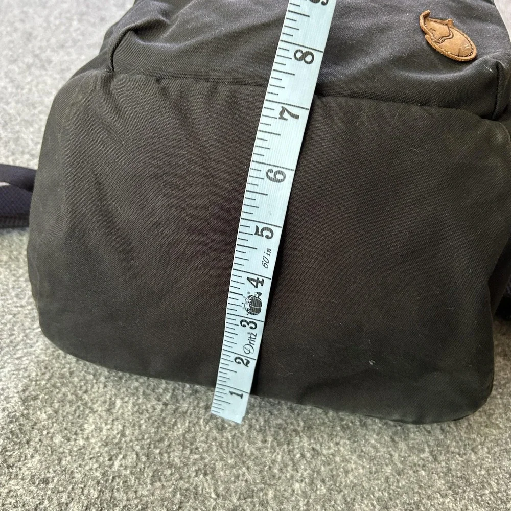 Fjallraven Backpack Black G-1000 Laptop Compartment Travel Daypack Mens